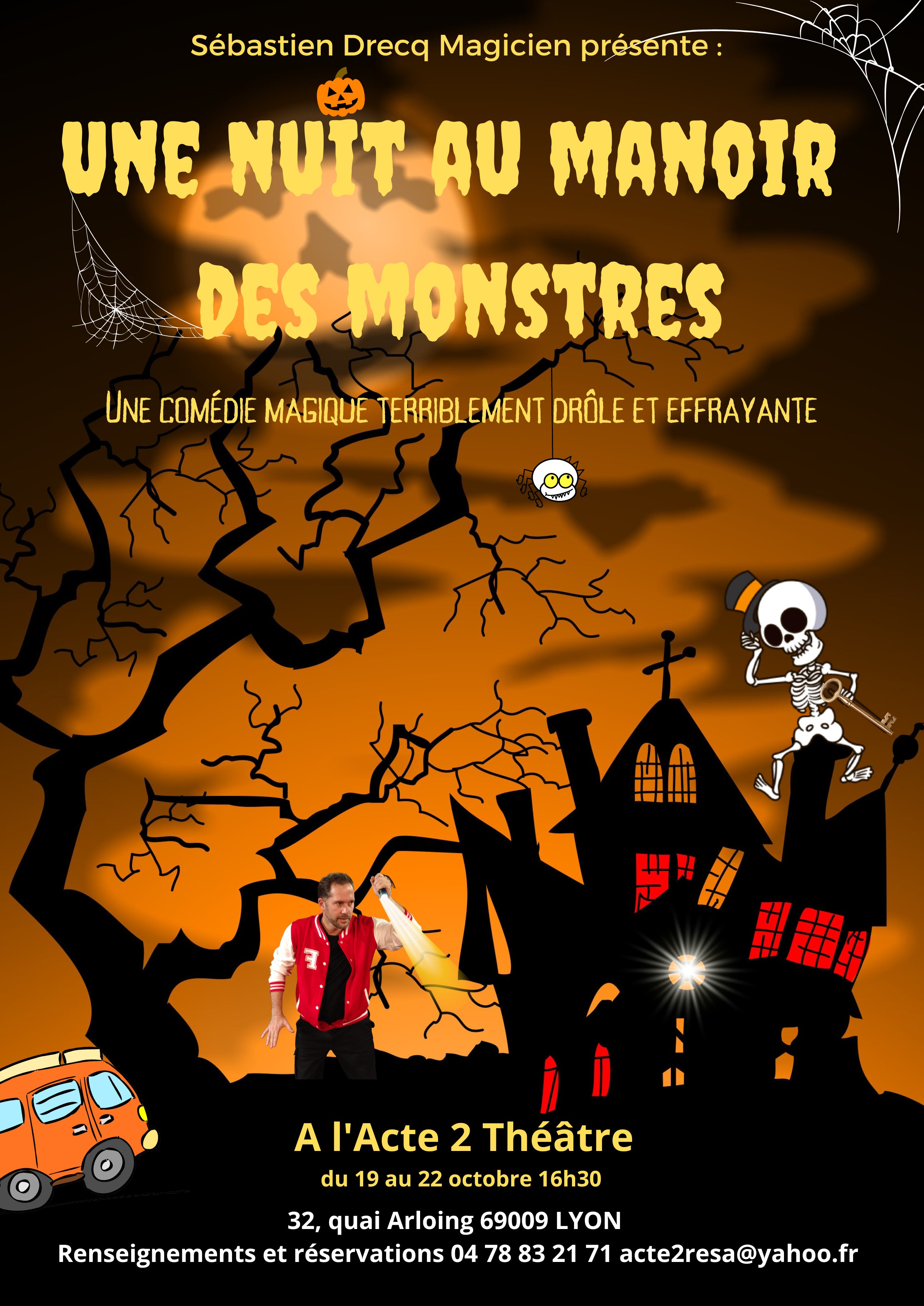 Affiche : Une Nuit au Manoir des Monstres